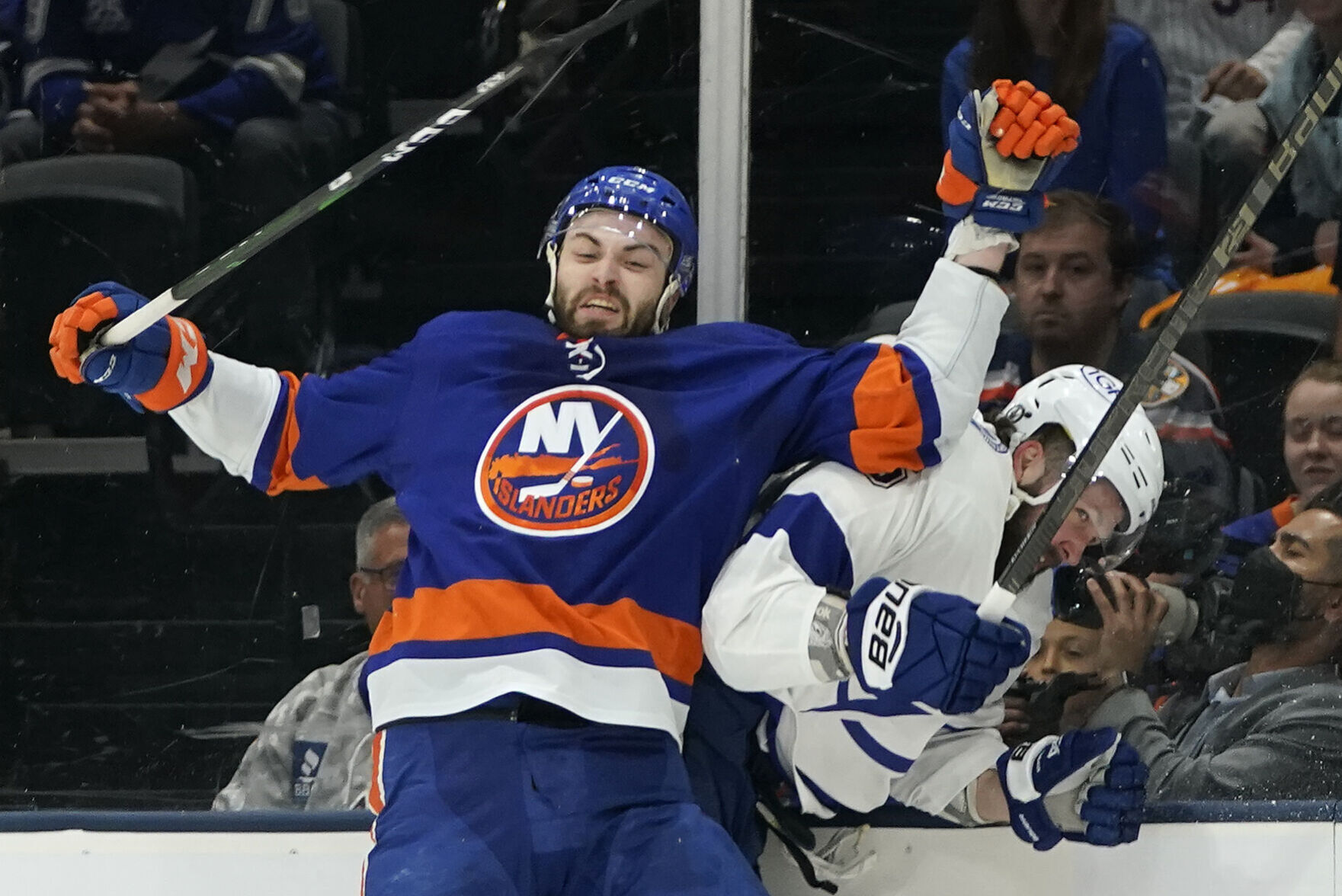 APTOPIX Lightning Islanders Hockey
